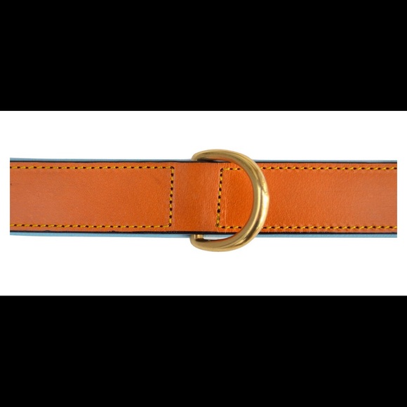 BLUE LEATHER DOG COLLAR - Picture 7 of 11